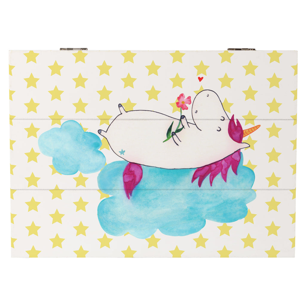 Holzkiste Einhorn verliebt auf Wolke Holzkiste, Kiste, Schatzkiste, Truhe, Schatulle, XXL, Erinnerungsbox, Erinnerungskiste, Dekokiste, Aufbewahrungsbox, Einhorn, Einhörner, Einhorn Deko, Pegasus, Unicorn, verliebt, Liebe, Liebesbeweis, Freundin, Wolke