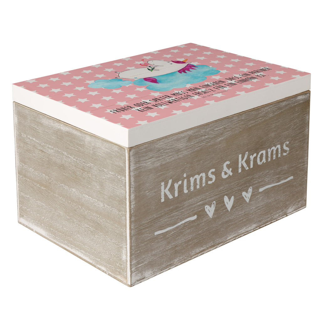 Holzkiste Einhorn verliebt auf Wolke Holzkiste, Kiste, Schatzkiste, Truhe, Schatulle, XXL, Erinnerungsbox, Erinnerungskiste, Dekokiste, Aufbewahrungsbox, Einhorn, Einhörner, Einhorn Deko, Pegasus, Unicorn, verliebt, Liebe, Liebesbeweis, Freundin, Wolke