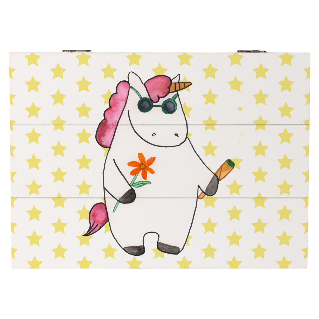 Holzkiste Einhorn Woodstock Holzkiste, Kiste, Schatzkiste, Truhe, Schatulle, XXL, Erinnerungsbox, Erinnerungskiste, Dekokiste, Aufbewahrungsbox, Einhorn, Einhörner, Einhorn Deko, Pegasus, Unicorn, Kiffen, Joint, Zigarette, Alkohol, Party, Spaß. lustig, witzig, Woodstock