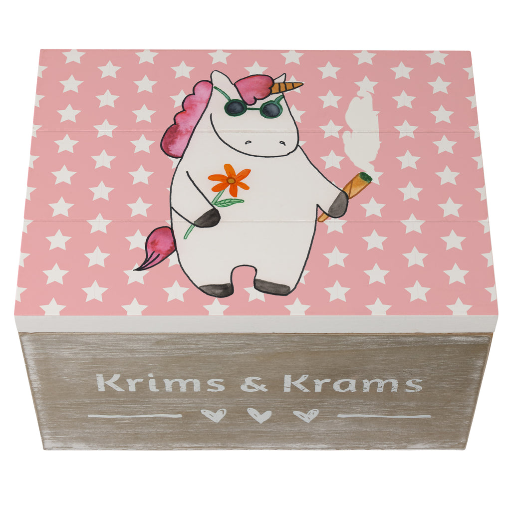 Holzkiste Einhorn Woodstock Holzkiste, Kiste, Schatzkiste, Truhe, Schatulle, XXL, Erinnerungsbox, Erinnerungskiste, Dekokiste, Aufbewahrungsbox, Einhorn, Einhörner, Einhorn Deko, Pegasus, Unicorn, Kiffen, Joint, Zigarette, Alkohol, Party, Spaß. lustig, witzig, Woodstock