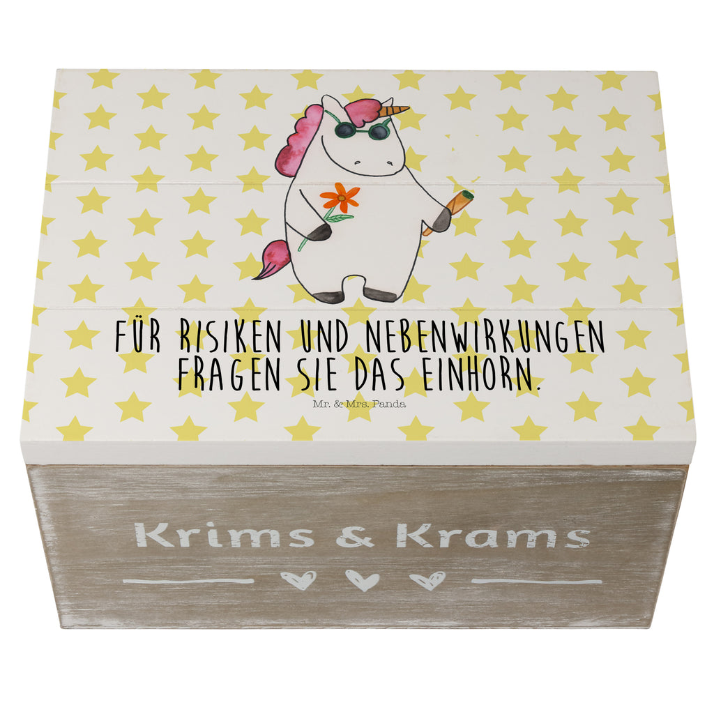 Holzkiste Einhorn Woodstock Holzkiste, Kiste, Schatzkiste, Truhe, Schatulle, XXL, Erinnerungsbox, Erinnerungskiste, Dekokiste, Aufbewahrungsbox, Einhorn, Einhörner, Einhorn Deko, Pegasus, Unicorn, Kiffen, Joint, Zigarette, Alkohol, Party, Spaß. lustig, witzig, Woodstock