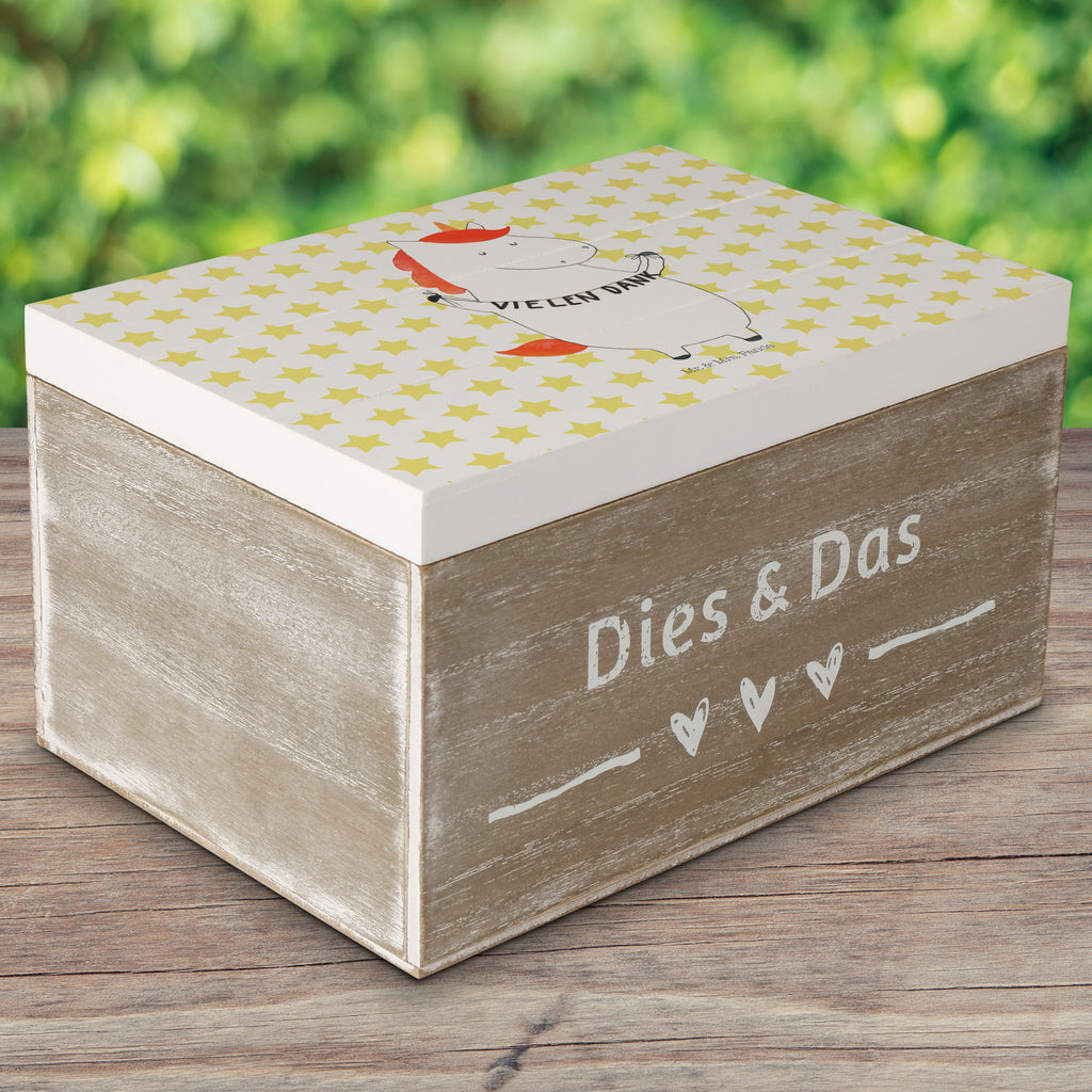 Holzkiste Einhorn Vielen Dank Holzkiste, Kiste, Schatzkiste, Truhe, Schatulle, XXL, Erinnerungsbox, Erinnerungskiste, Dekokiste, Aufbewahrungsbox, Einhorn, Einhörner, Einhorn Deko, Pegasus, Unicorn, Danke, vielen Dank, Dankeschön, Danksagung