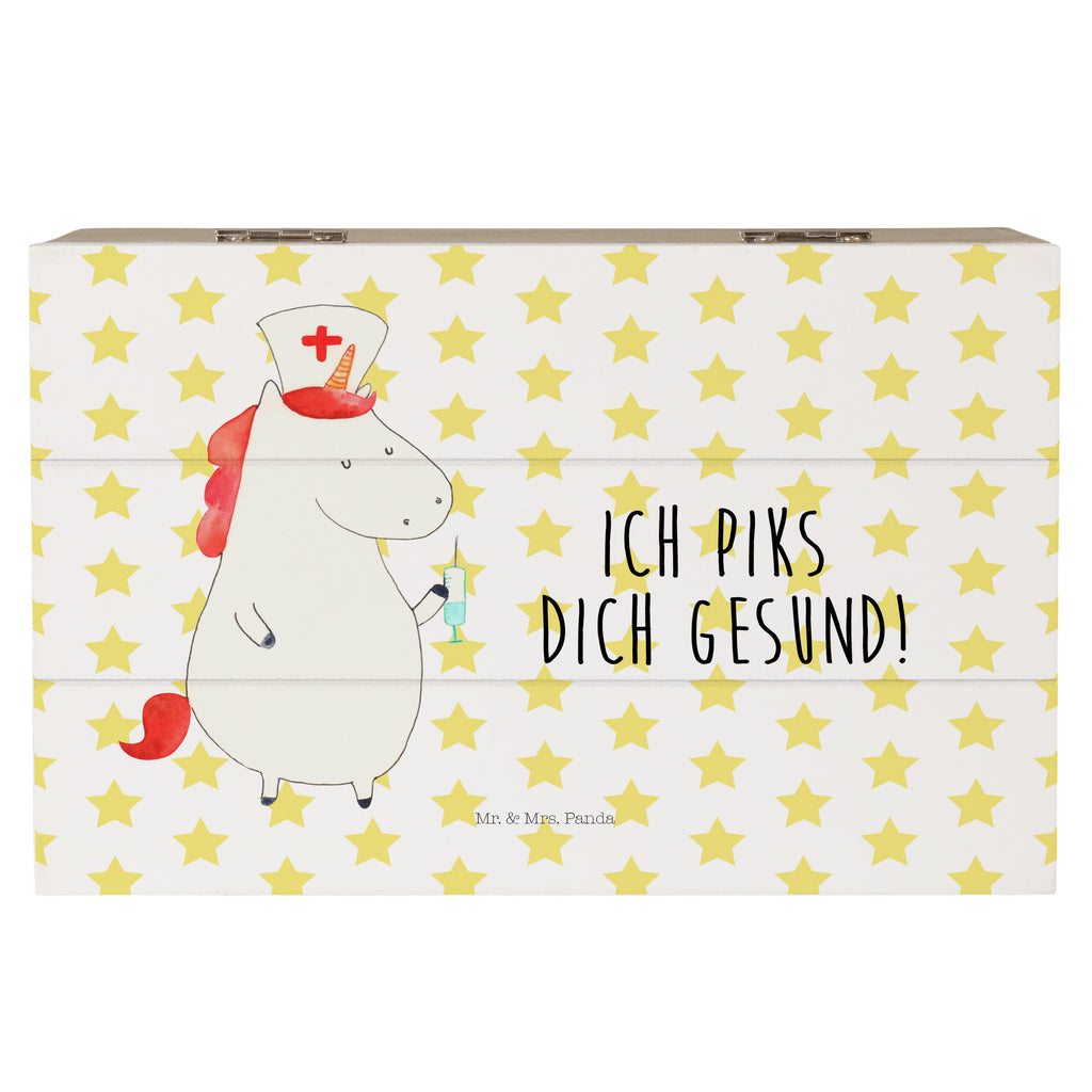 Holzkiste Einhorn Krankenschwester Holzkiste, Kiste, Schatzkiste, Truhe, Schatulle, XXL, Erinnerungsbox, Erinnerungskiste, Dekokiste, Aufbewahrungsbox, Einhorn, Einhörner, Einhorn Deko, Pegasus, Unicorn, Krankenschwester Geschenk, Krankenpfleger Geschenk, Krankenpflegerin, Krankenschwester Dankeschön, Krankenhaus, Ärztin Geschenk