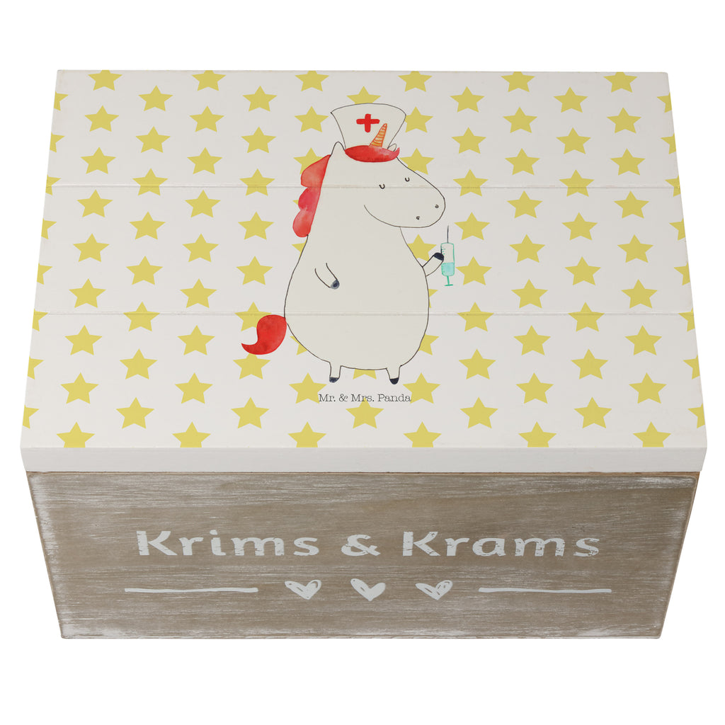 Holzkiste Einhorn Krankenschwester Holzkiste, Kiste, Schatzkiste, Truhe, Schatulle, XXL, Erinnerungsbox, Erinnerungskiste, Dekokiste, Aufbewahrungsbox, Einhorn, Einhörner, Einhorn Deko, Pegasus, Unicorn, Krankenschwester Geschenk, Krankenpfleger Geschenk, Krankenpflegerin, Krankenschwester Dankeschön, Krankenhaus, Ärztin Geschenk