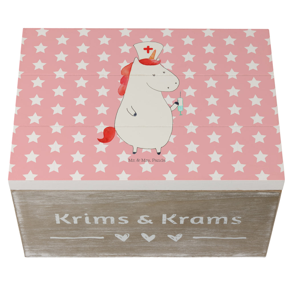 Holzkiste Einhorn Krankenschwester Holzkiste, Kiste, Schatzkiste, Truhe, Schatulle, XXL, Erinnerungsbox, Erinnerungskiste, Dekokiste, Aufbewahrungsbox, Einhorn, Einhörner, Einhorn Deko, Pegasus, Unicorn, Krankenschwester Geschenk, Krankenpfleger Geschenk, Krankenpflegerin, Krankenschwester Dankeschön, Krankenhaus, Ärztin Geschenk