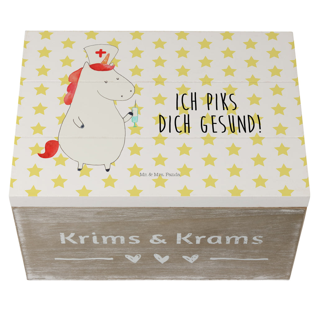 Holzkiste Einhorn Krankenschwester Holzkiste, Kiste, Schatzkiste, Truhe, Schatulle, XXL, Erinnerungsbox, Erinnerungskiste, Dekokiste, Aufbewahrungsbox, Einhorn, Einhörner, Einhorn Deko, Pegasus, Unicorn, Krankenschwester Geschenk, Krankenpfleger Geschenk, Krankenpflegerin, Krankenschwester Dankeschön, Krankenhaus, Ärztin Geschenk