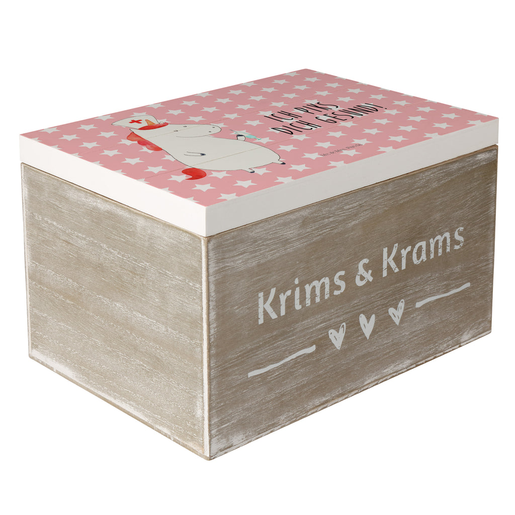 Holzkiste Einhorn Krankenschwester Holzkiste, Kiste, Schatzkiste, Truhe, Schatulle, XXL, Erinnerungsbox, Erinnerungskiste, Dekokiste, Aufbewahrungsbox, Einhorn, Einhörner, Einhorn Deko, Pegasus, Unicorn, Krankenschwester Geschenk, Krankenpfleger Geschenk, Krankenpflegerin, Krankenschwester Dankeschön, Krankenhaus, Ärztin Geschenk