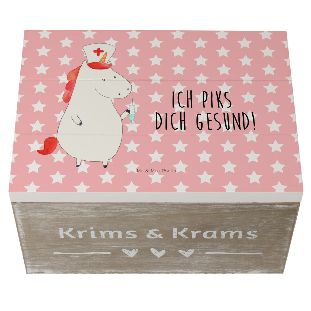 Holzkiste Einhorn Krankenschwester Holzkiste, Kiste, Schatzkiste, Truhe, Schatulle, XXL, Erinnerungsbox, Erinnerungskiste, Dekokiste, Aufbewahrungsbox, Einhorn, Einhörner, Einhorn Deko, Pegasus, Unicorn, Krankenschwester Geschenk, Krankenpfleger Geschenk, Krankenpflegerin, Krankenschwester Dankeschön, Krankenhaus, Ärztin Geschenk