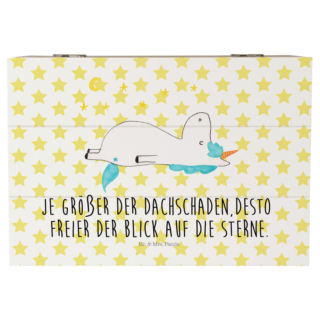 Holzkiste Einhorn Sternenhimmel Holzkiste, Kiste, Schatzkiste, Truhe, Schatulle, XXL, Erinnerungsbox, Erinnerungskiste, Dekokiste, Aufbewahrungsbox, Einhorn, Einhörner, Einhorn Deko, Pegasus, Unicorn, Sterne, Dachschaden, Verrückt, Sternenhimmel