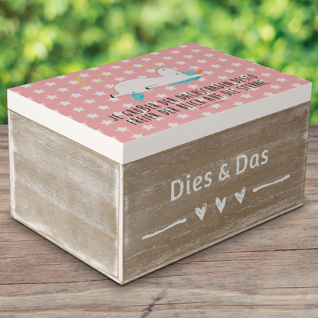 Holzkiste Einhorn Sternenhimmel Holzkiste, Kiste, Schatzkiste, Truhe, Schatulle, XXL, Erinnerungsbox, Erinnerungskiste, Dekokiste, Aufbewahrungsbox, Einhorn, Einhörner, Einhorn Deko, Pegasus, Unicorn, Sterne, Dachschaden, Verrückt, Sternenhimmel