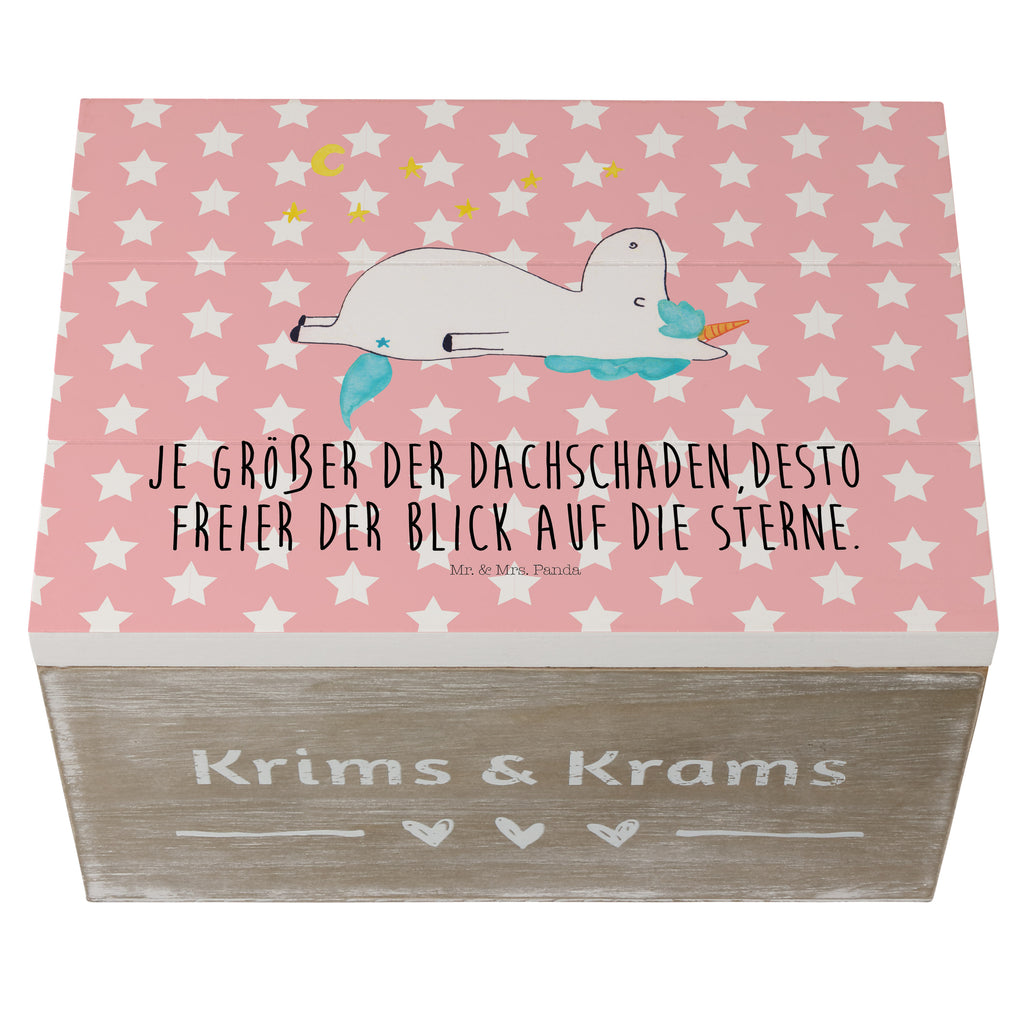 Holzkiste Einhorn Sternenhimmel Holzkiste, Kiste, Schatzkiste, Truhe, Schatulle, XXL, Erinnerungsbox, Erinnerungskiste, Dekokiste, Aufbewahrungsbox, Einhorn, Einhörner, Einhorn Deko, Pegasus, Unicorn, Sterne, Dachschaden, Verrückt, Sternenhimmel