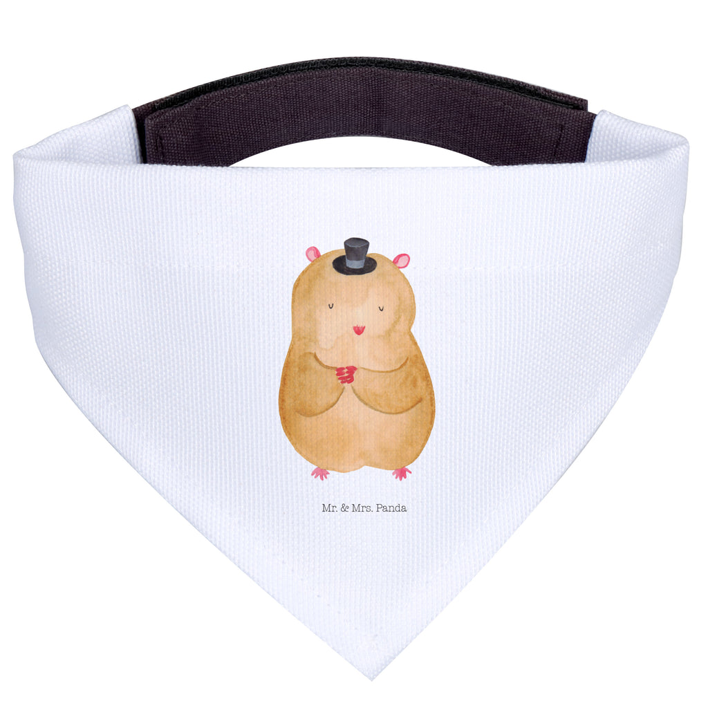 Hundehalstuch M Hamster mit Hut Hundehalstuch, Halstuch, Hunde, Tuch, mittel, mittelgroße Hunde, Tiermotive, Gute Laune, lustige Sprüche, Tiere, Hamster, Hut, Magier, Zylinder, Zwerghamster, Zauberer, Houdini