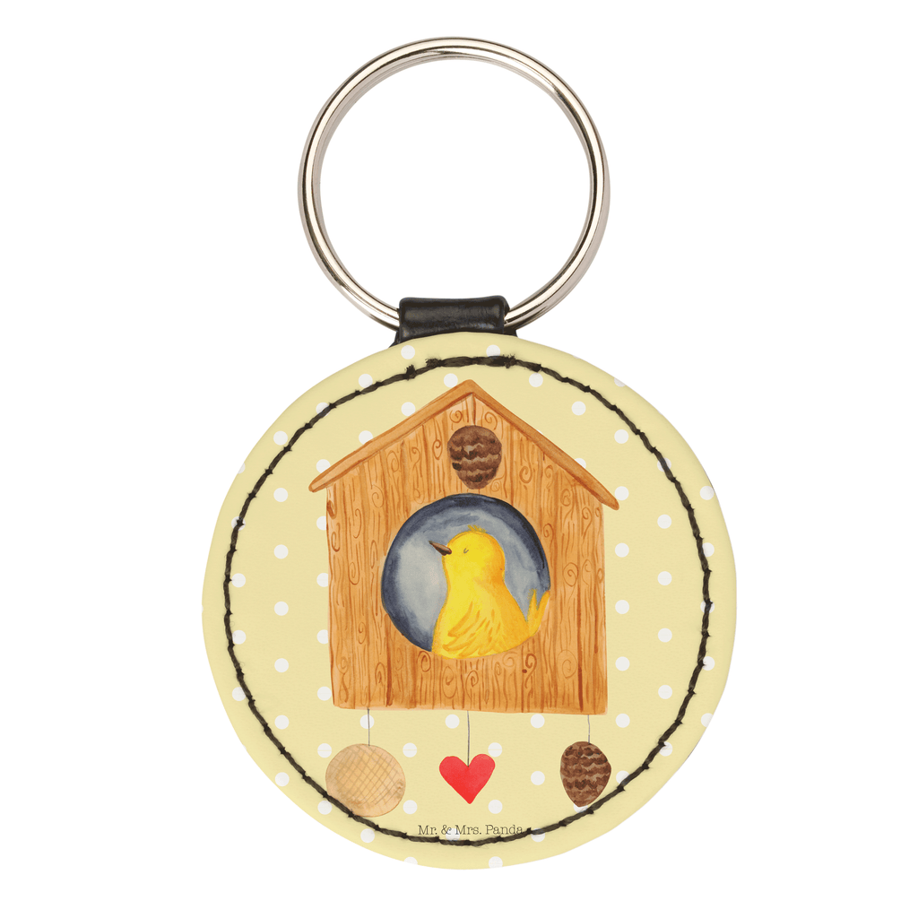 Rund Schlüsselanhänger Vogelhaus sweet Home Schlüsselanhänger, Anhänger, Taschenanhänger, Glücksbringer, Schutzengel, Tiermotive, Gute Laune, lustige Sprüche, Tiere, Vogelhaus, Vogel, Home sweet Home, Einzug, Umzug, Geschenk, Einzugsgeschenk, Hausbau, Haus