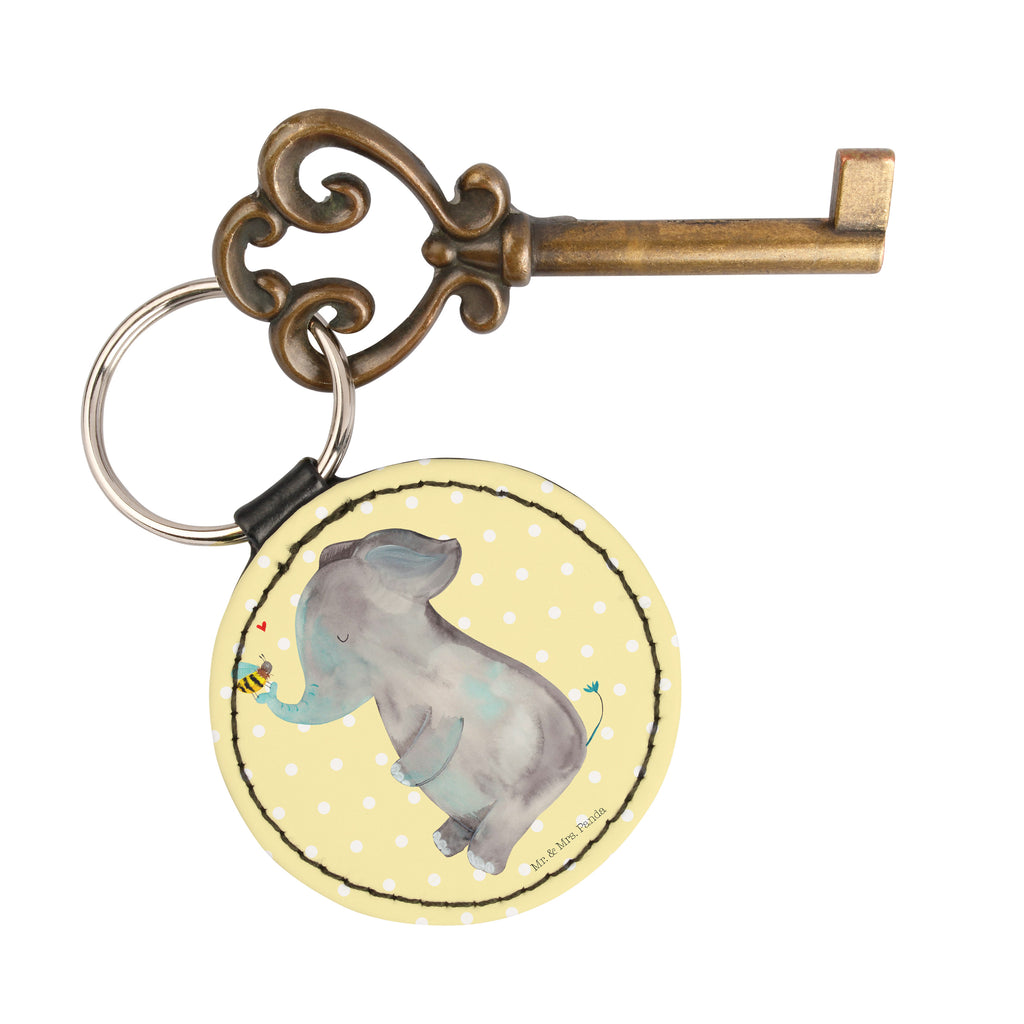 Rund Schlüsselanhänger Elefant & Biene Schlüsselanhänger, Anhänger, Taschenanhänger, Glücksbringer, Schutzengel, Tiermotive, Gute Laune, lustige Sprüche, Tiere, Elefant, Biene, Liebe, Liebesbeweis, Jahrestag, Liebesgeschenk, Heiratsantrag, Hochzeitsgeschenk, Liebesspruch