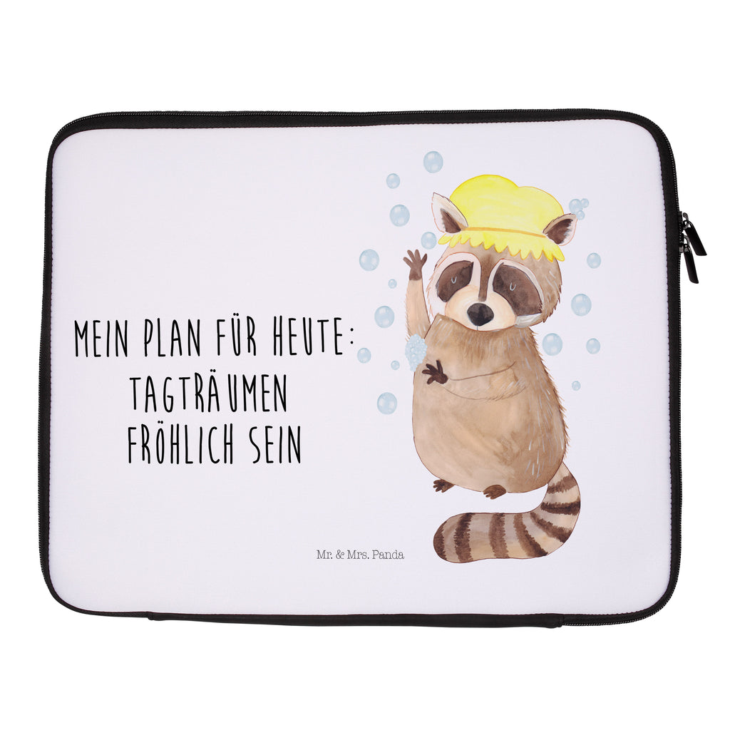 27 x 36 Notebook Tasche  Waschbär Notebook Tasche, Laptop, Computertasche, Tasche, Damen, Schutzhülle, Tiermotive, Gute Laune, lustige Sprüche, Tiere, Waschbär, Tagträumen, Plan, Fröhlich, waschen, Seifenblasen