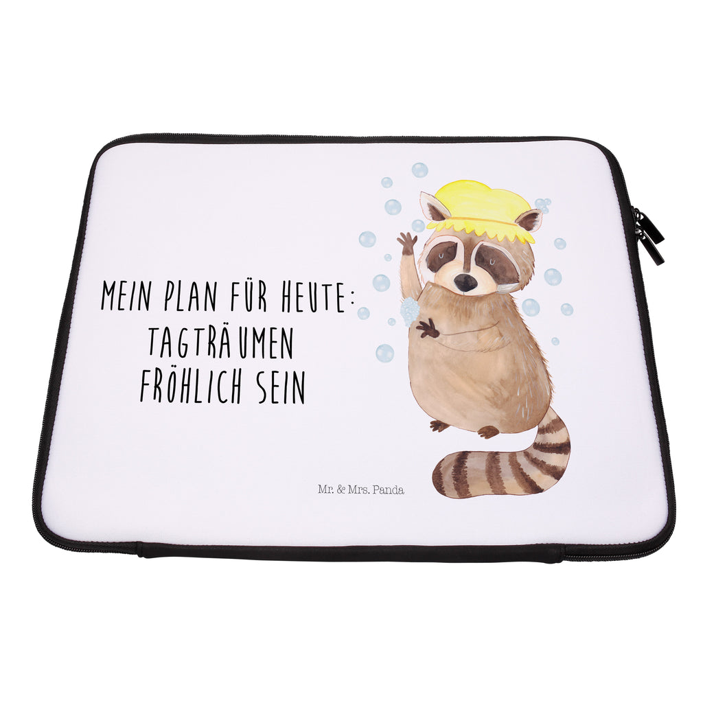 27 x 36 Notebook Tasche  Waschbär Notebook Tasche, Laptop, Computertasche, Tasche, Damen, Schutzhülle, Tiermotive, Gute Laune, lustige Sprüche, Tiere, Waschbär, Tagträumen, Plan, Fröhlich, waschen, Seifenblasen