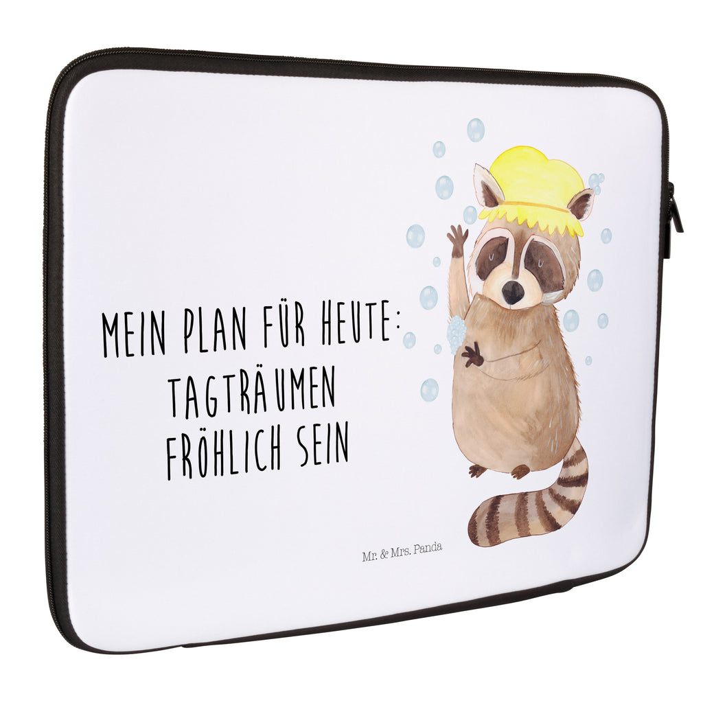 27 x 36 Notebook Tasche  Waschbär Notebook Tasche, Laptop, Computertasche, Tasche, Damen, Schutzhülle, Tiermotive, Gute Laune, lustige Sprüche, Tiere, Waschbär, Tagträumen, Plan, Fröhlich, waschen, Seifenblasen