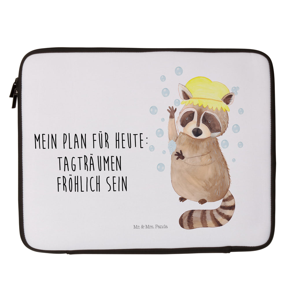 27 x 36 Notebook Tasche  Waschbär Notebook Tasche, Laptop, Computertasche, Tasche, Damen, Schutzhülle, Tiermotive, Gute Laune, lustige Sprüche, Tiere, Waschbär, Tagträumen, Plan, Fröhlich, waschen, Seifenblasen