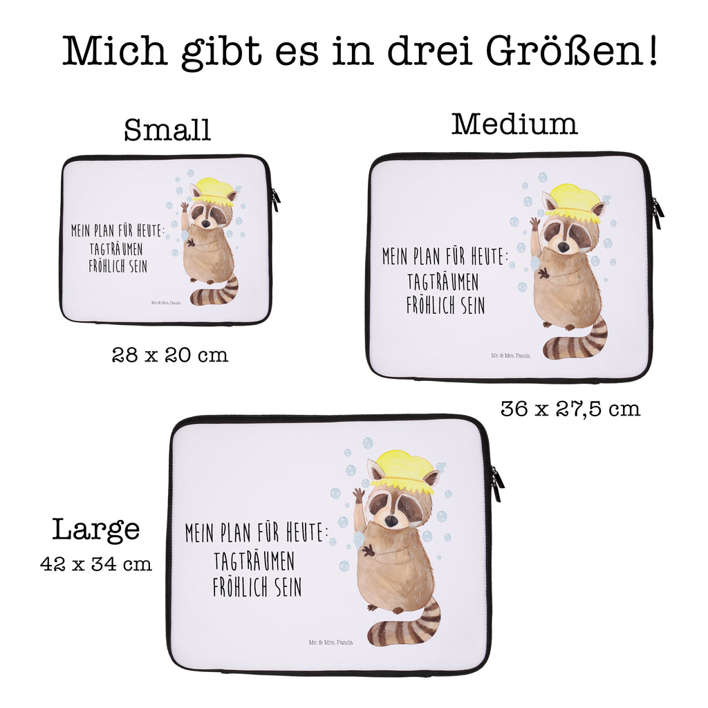 27 x 36 Notebook Tasche  Waschbär Notebook Tasche, Laptop, Computertasche, Tasche, Damen, Schutzhülle, Tiermotive, Gute Laune, lustige Sprüche, Tiere, Waschbär, Tagträumen, Plan, Fröhlich, waschen, Seifenblasen
