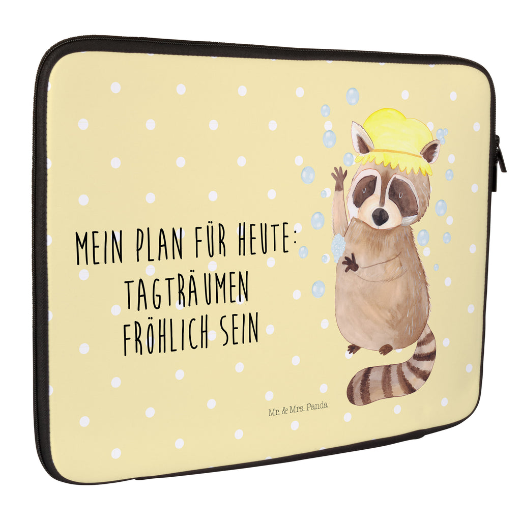 27 x 36 Notebook Tasche  Waschbär Notebook Tasche, Laptop, Computertasche, Tasche, Damen, Schutzhülle, Tiermotive, Gute Laune, lustige Sprüche, Tiere, Waschbär, Tagträumen, Plan, Fröhlich, waschen, Seifenblasen