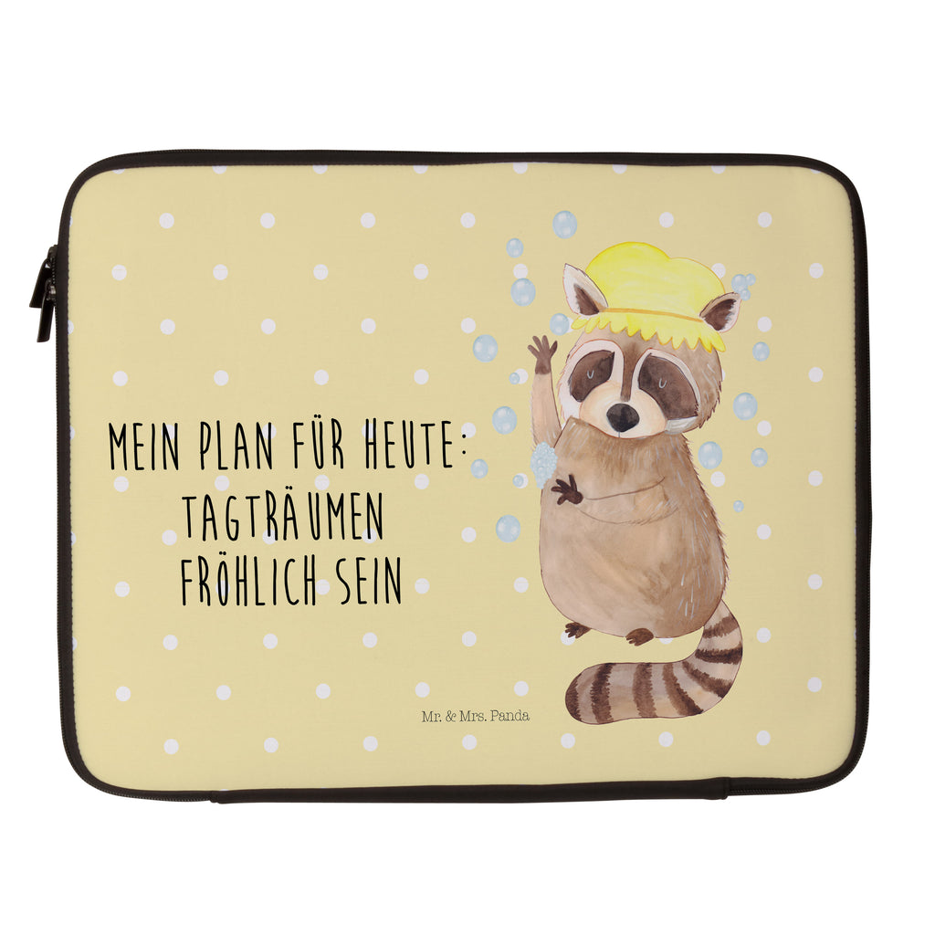 27 x 36 Notebook Tasche  Waschbär Notebook Tasche, Laptop, Computertasche, Tasche, Damen, Schutzhülle, Tiermotive, Gute Laune, lustige Sprüche, Tiere, Waschbär, Tagträumen, Plan, Fröhlich, waschen, Seifenblasen