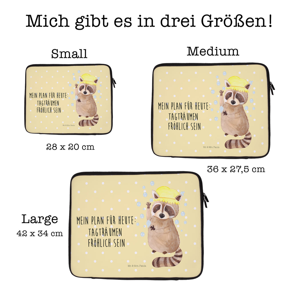 27 x 36 Notebook Tasche  Waschbär Notebook Tasche, Laptop, Computertasche, Tasche, Damen, Schutzhülle, Tiermotive, Gute Laune, lustige Sprüche, Tiere, Waschbär, Tagträumen, Plan, Fröhlich, waschen, Seifenblasen