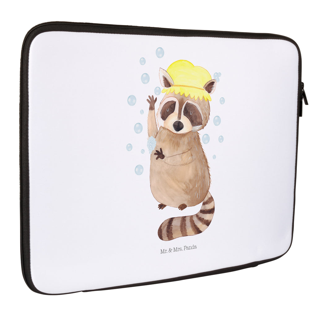 27 x 36 Notebook Tasche  Waschbär Notebook Tasche, Laptop, Computertasche, Tasche, Damen, Schutzhülle, Tiermotive, Gute Laune, lustige Sprüche, Tiere, Waschbär, Tagträumen, Plan, Fröhlich, waschen, Seifenblasen