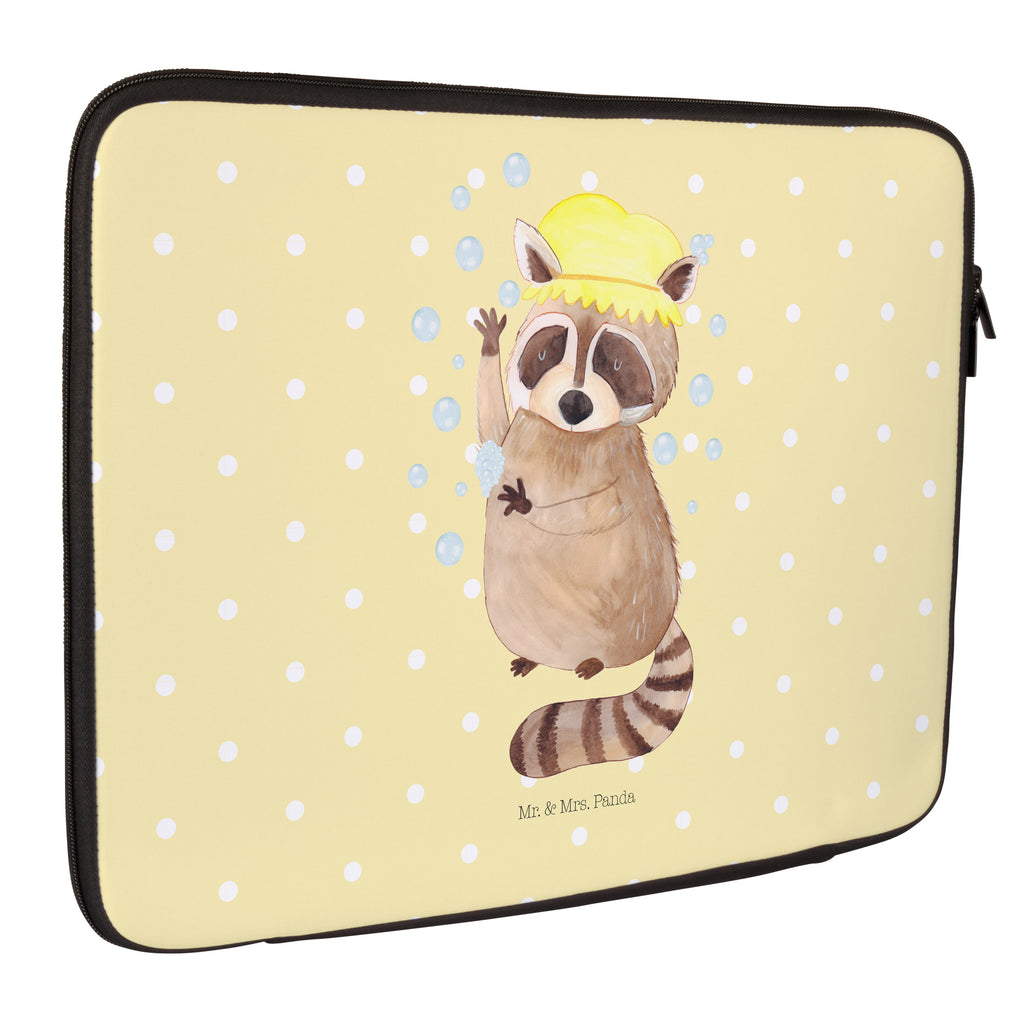 27 x 36 Notebook Tasche  Waschbär Notebook Tasche, Laptop, Computertasche, Tasche, Damen, Schutzhülle, Tiermotive, Gute Laune, lustige Sprüche, Tiere, Waschbär, Tagträumen, Plan, Fröhlich, waschen, Seifenblasen