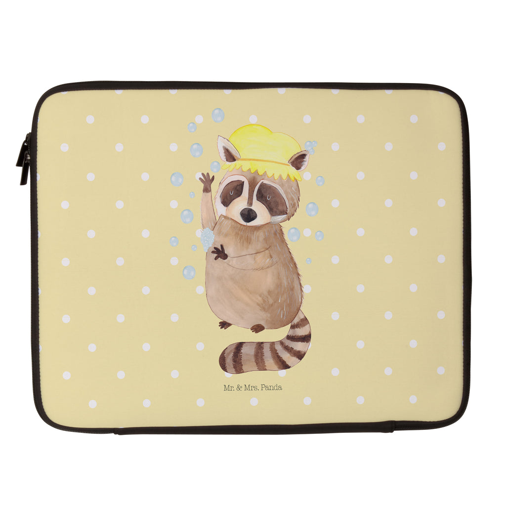 27 x 36 Notebook Tasche  Waschbär Notebook Tasche, Laptop, Computertasche, Tasche, Damen, Schutzhülle, Tiermotive, Gute Laune, lustige Sprüche, Tiere, Waschbär, Tagträumen, Plan, Fröhlich, waschen, Seifenblasen