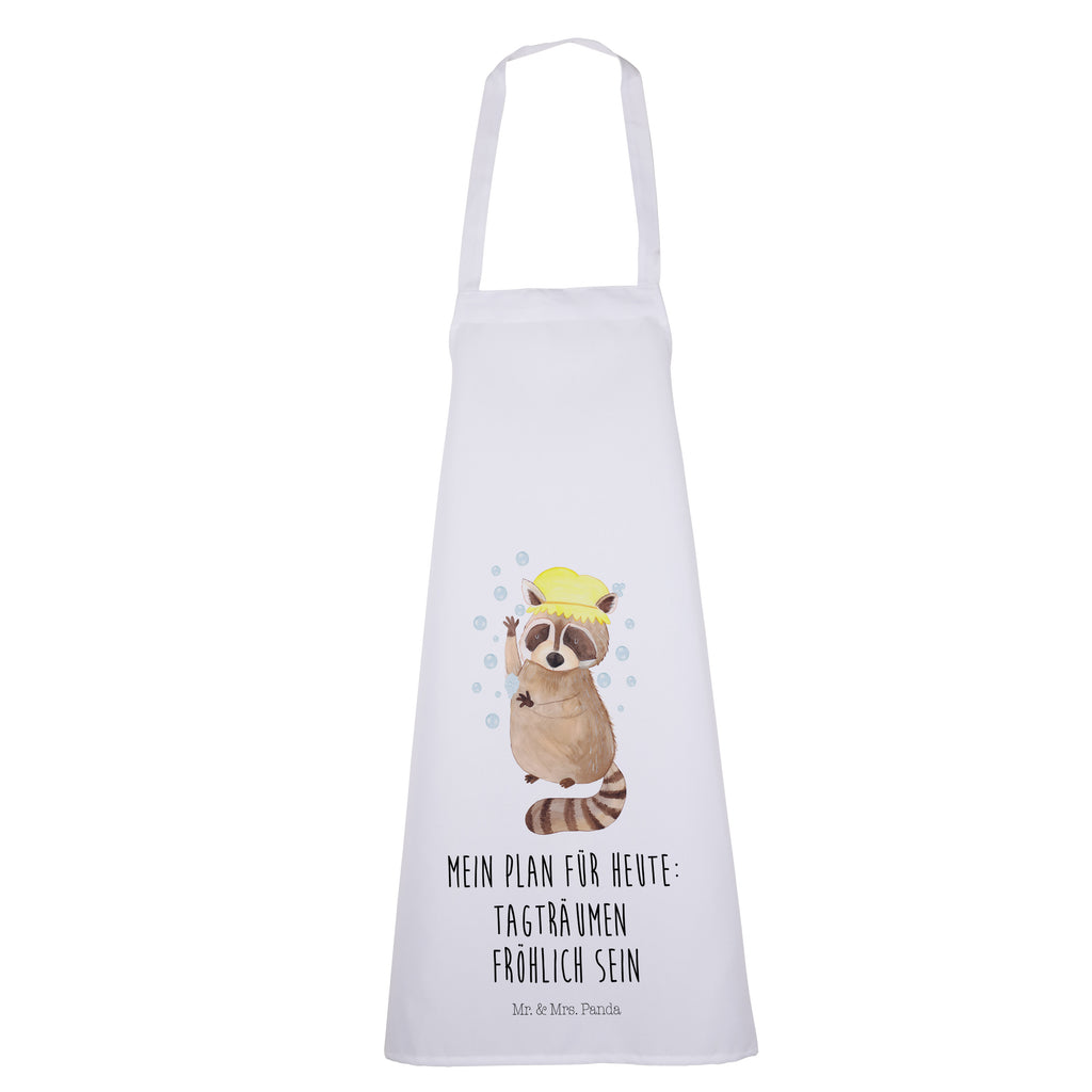 Kochschürze Waschbär Schürze, Backschürze, Küchenschürze, Grillschürze, Latzschürze, Tiermotive, Gute Laune, lustige Sprüche, Tiere, Waschbär, Tagträumen, Plan, Fröhlich, waschen, Seifenblasen