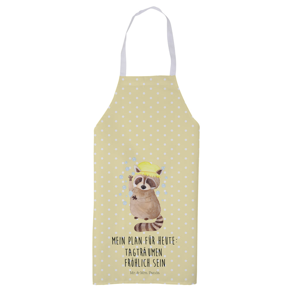 Kochschürze Waschbär Schürze, Backschürze, Küchenschürze, Grillschürze, Latzschürze, Tiermotive, Gute Laune, lustige Sprüche, Tiere, Waschbär, Tagträumen, Plan, Fröhlich, waschen, Seifenblasen