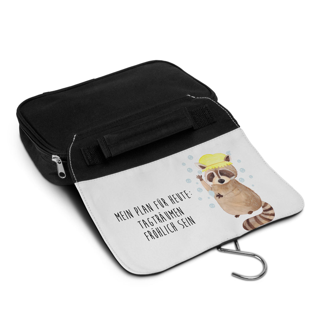Kulturbeutel Waschbär Kulturbeutel, Zum Aufhängen, Waschtasche, Kosmetiktasche, Damen, Herren, Aufbewahrungstasche, Schminktasche, Kosmetikbeutel, Organizer, Kulturtasche, Schminkutensil, Tiermotive, Gute Laune, lustige Sprüche, Tiere, Waschbär, Tagträumen, Plan, Fröhlich, waschen, Seifenblasen