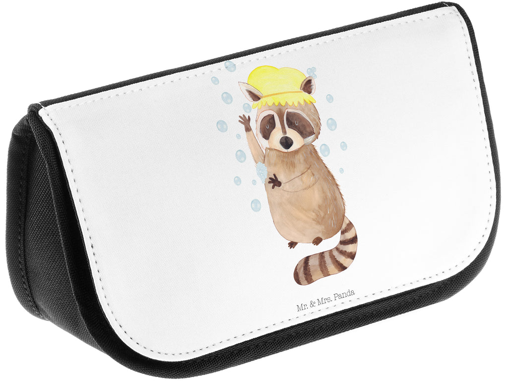 Kosmetiktasche Waschbär Kosmetikbeutel, Kulturtasche, Kulturbeutel, Schminktasche, Make-Up Tasche, Tiermotive, Gute Laune, lustige Sprüche, Tiere, Waschbär, Tagträumen, Plan, Fröhlich, waschen, Seifenblasen