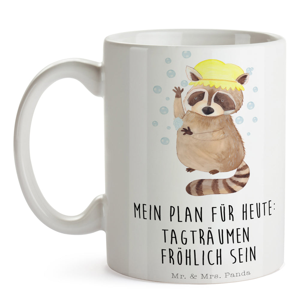 Tasse Waschbär Waschbär, Tagträumen, Plan, Fröhlich, waschen, Seifenblasen Becher, Kaffeetasse, Kaffeebecher, Tee, Frühstück, Büro  süße Tiermotive, gute Laune, lustige Sprüche, Tiere