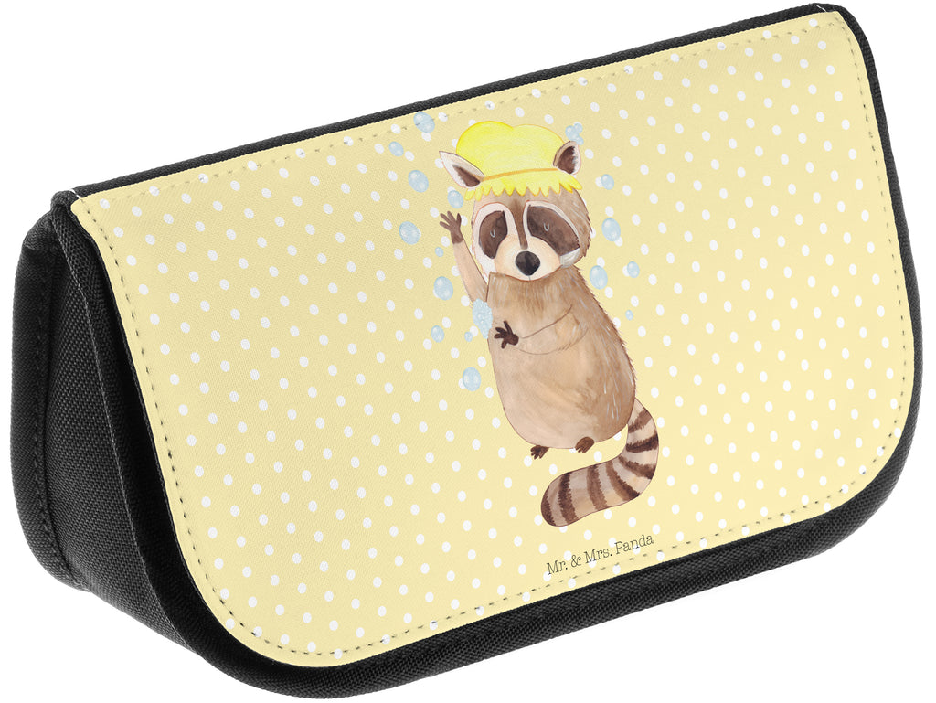 Kosmetiktasche Waschbär Kosmetikbeutel, Kulturtasche, Kulturbeutel, Schminktasche, Make-Up Tasche, Tiermotive, Gute Laune, lustige Sprüche, Tiere, Waschbär, Tagträumen, Plan, Fröhlich, waschen, Seifenblasen