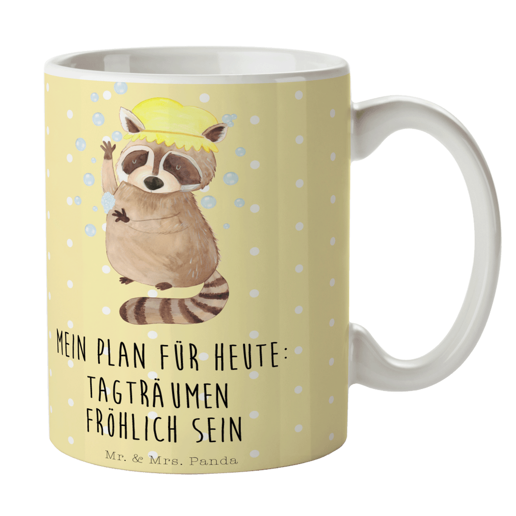 Tasse Waschbär Waschbär, Tagträumen, Plan, Fröhlich, waschen, Seifenblasen Becher, Kaffeetasse, Kaffeebecher, Tee, Frühstück, Büro  süße Tiermotive, gute Laune, lustige Sprüche, Tiere