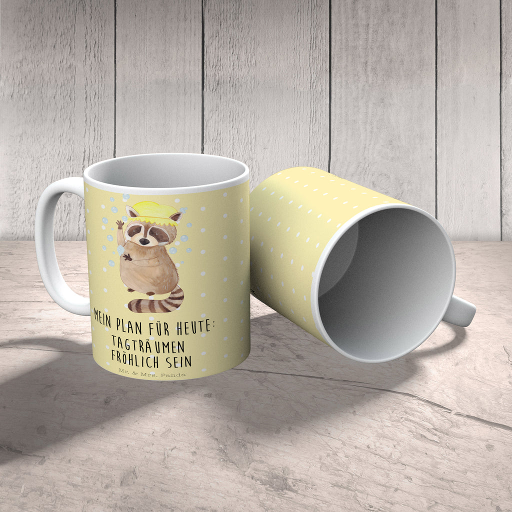 Tasse Waschbär Waschbär, Tagträumen, Plan, Fröhlich, waschen, Seifenblasen Becher, Kaffeetasse, Kaffeebecher, Tee, Frühstück, Büro  süße Tiermotive, gute Laune, lustige Sprüche, Tiere