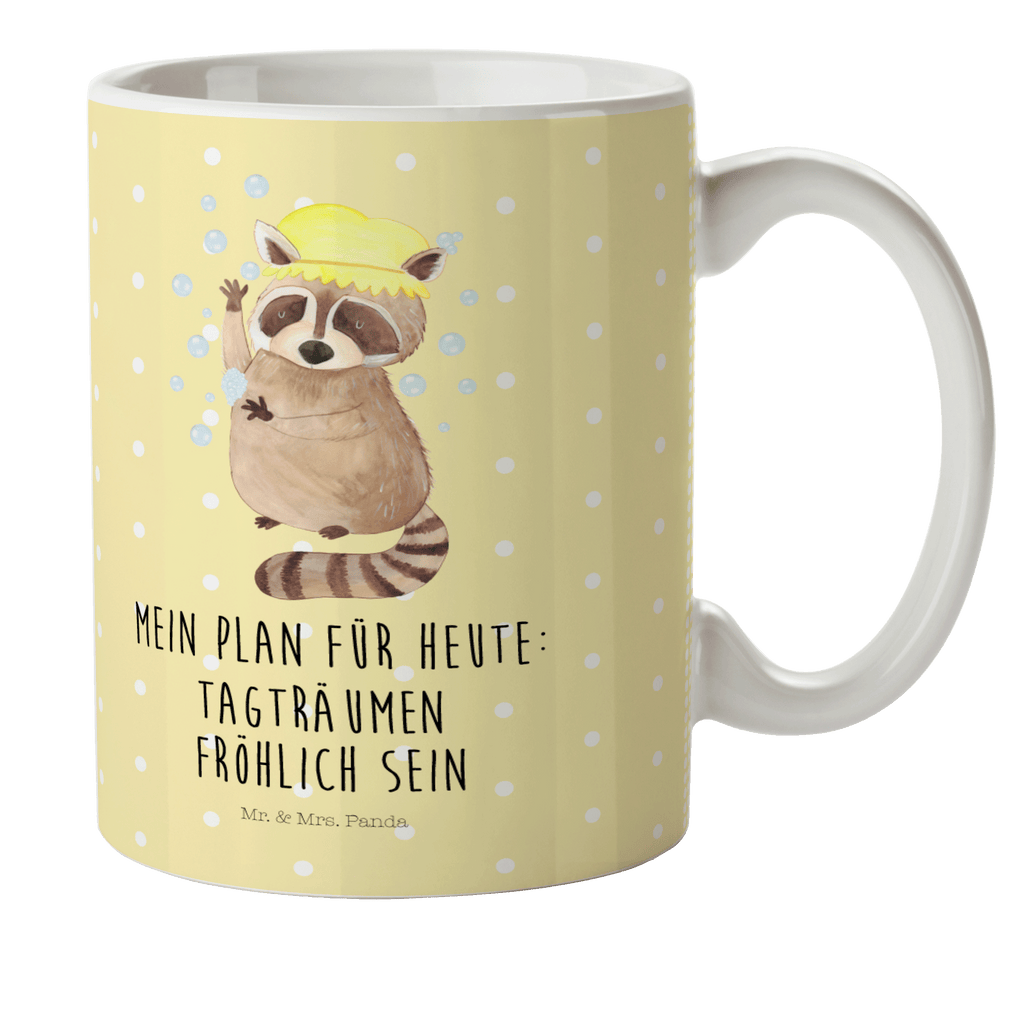 Kindertasse Waschbär Kunststoff Tasse, Kindergarten, Tasse, Trinkbecher, Camping Becher, Kaffeetasse, Kunststoffbecher, Kindergartenbecher, Outdoorgeschirr, Kunststoffgeschirr, Reisebecher, Reisetasse, Kinderbecher, Tiermotive, Gute Laune, lustige Sprüche, Tiere, Waschbär, Tagträumen, Plan, Fröhlich, waschen, Seifenblasen