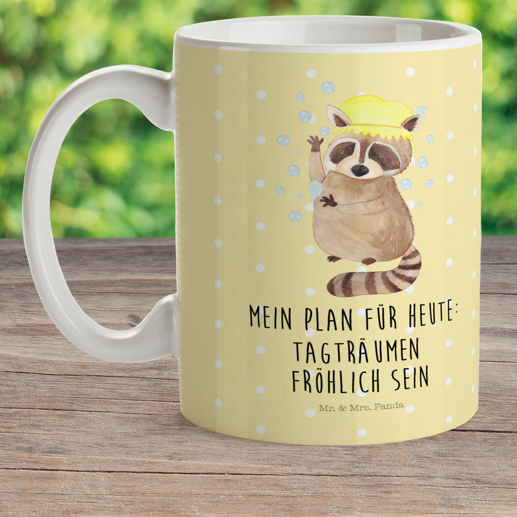 Kindertasse Waschbär Kunststoff Tasse, Kindergarten, Tasse, Trinkbecher, Camping Becher, Kaffeetasse, Kunststoffbecher, Kindergartenbecher, Outdoorgeschirr, Kunststoffgeschirr, Reisebecher, Reisetasse, Kinderbecher, Tiermotive, Gute Laune, lustige Sprüche, Tiere, Waschbär, Tagträumen, Plan, Fröhlich, waschen, Seifenblasen