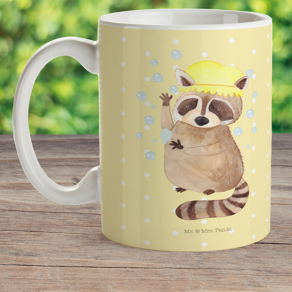 Kindertasse Waschbär Kunststoff Tasse, Kindergarten, Tasse, Trinkbecher, Camping Becher, Kaffeetasse, Kunststoffbecher, Kindergartenbecher, Outdoorgeschirr, Kunststoffgeschirr, Reisebecher, Reisetasse, Kinderbecher, Tiermotive, Gute Laune, lustige Sprüche, Tiere, Waschbär, Tagträumen, Plan, Fröhlich, waschen, Seifenblasen