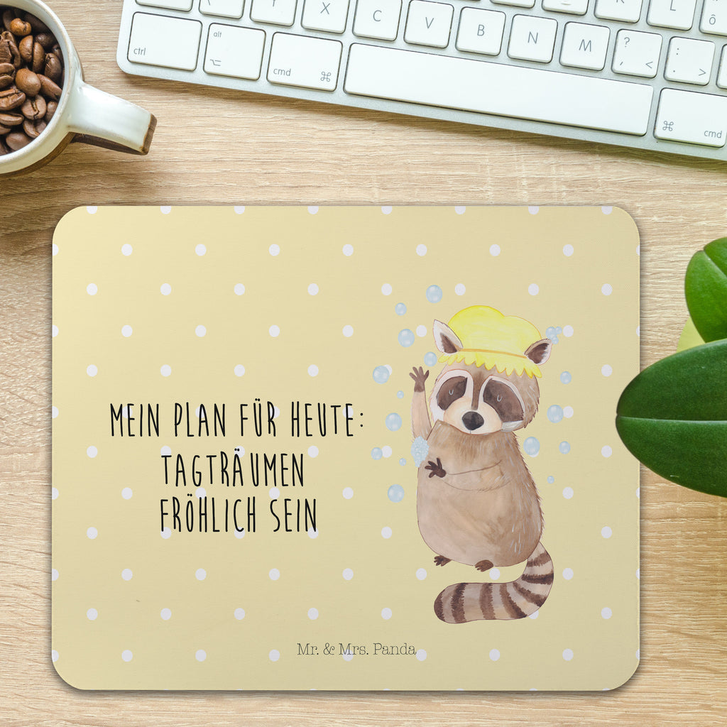 Mauspad Waschbär Mousepad, Computer zubehör, Büroausstattung, PC Zubehör, Arbeitszimmer, Mauspad, Einzigartiges Mauspad, Designer Mauspad, Tiermotive, Gute Laune, lustige Sprüche, Tiere, Waschbär, Tagträumen, Plan, Fröhlich, waschen, Seifenblasen
