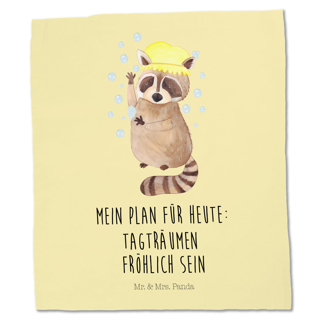 Tragetasche Waschbär Beuteltasche, Beutel, Einkaufstasche, Jutebeutel, Stoffbeutel, Tiermotive, Gute Laune, lustige Sprüche, Tiere, Waschbär, Tagträumen, Plan, Fröhlich, waschen, Seifenblasen