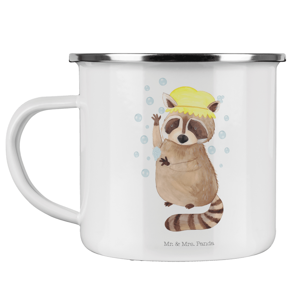 Camping Emaille Tasse Waschbär Campingtasse, Trinkbecher, Metalltasse, Outdoor Tasse, Emaille Trinkbecher, Blechtasse Outdoor, Emaille Campingbecher, Edelstahl Trinkbecher, Metalltasse für Camping, Kaffee Blechtasse, Camping Tasse Metall, Tiermotive, Gute Laune, lustige Sprüche, Tiere, Waschbär, Tagträumen, Plan, Fröhlich, waschen, Seifenblasen