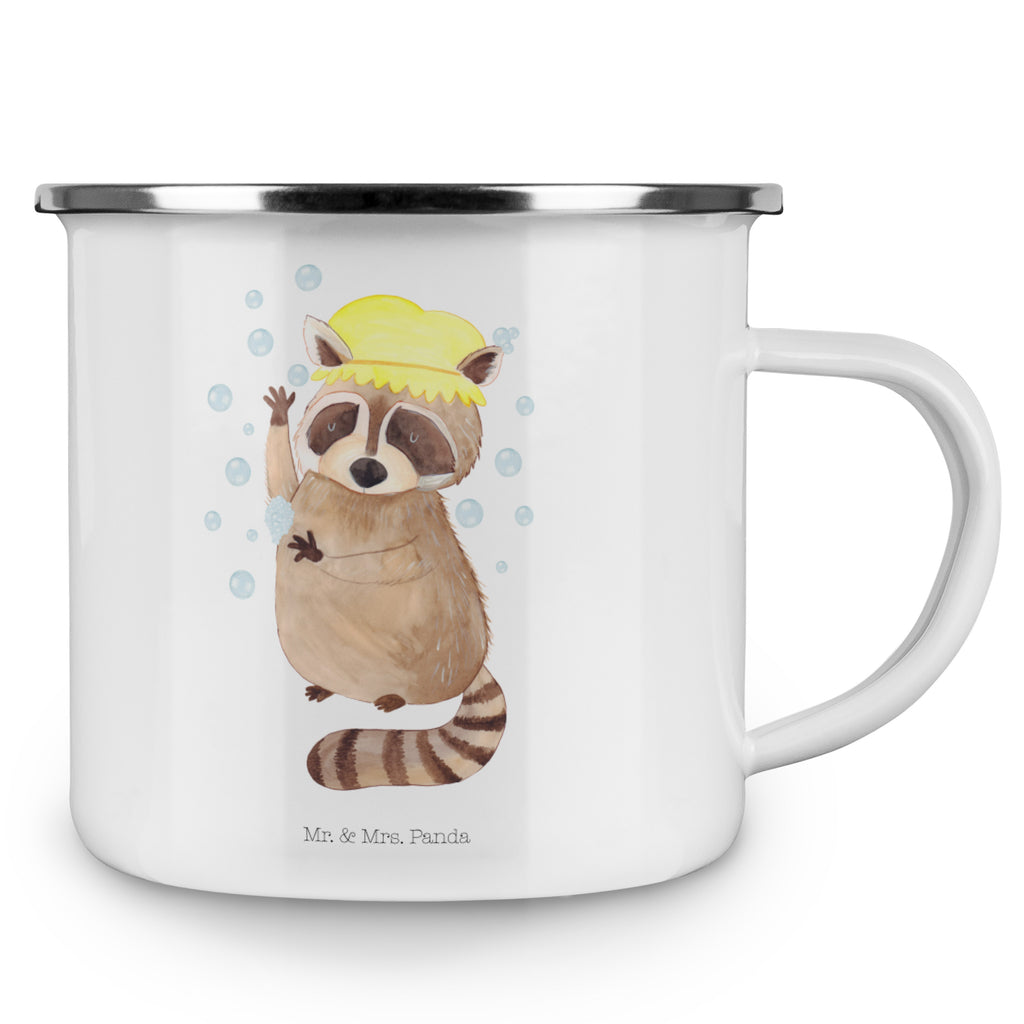 Camping Emaille Tasse Waschbär Campingtasse, Trinkbecher, Metalltasse, Outdoor Tasse, Emaille Trinkbecher, Blechtasse Outdoor, Emaille Campingbecher, Edelstahl Trinkbecher, Metalltasse für Camping, Kaffee Blechtasse, Camping Tasse Metall, Tiermotive, Gute Laune, lustige Sprüche, Tiere, Waschbär, Tagträumen, Plan, Fröhlich, waschen, Seifenblasen