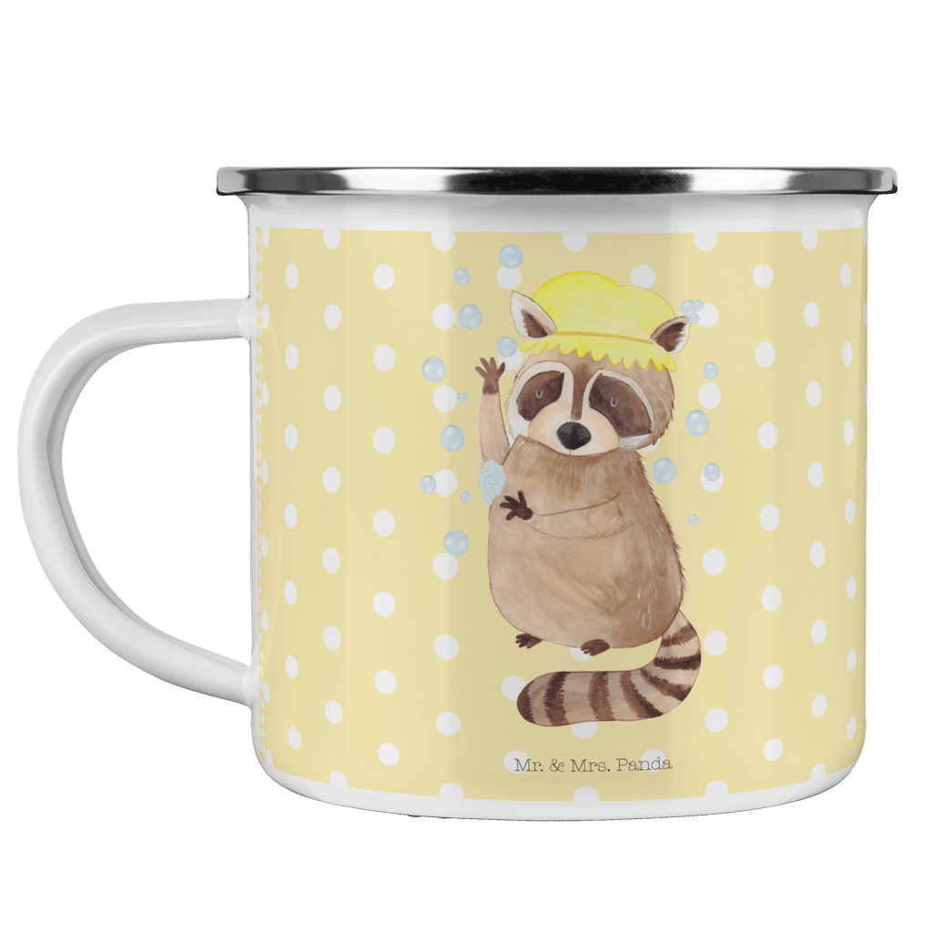 Camping Emaille Tasse Waschbär Campingtasse, Trinkbecher, Metalltasse, Outdoor Tasse, Emaille Trinkbecher, Blechtasse Outdoor, Emaille Campingbecher, Edelstahl Trinkbecher, Metalltasse für Camping, Kaffee Blechtasse, Camping Tasse Metall, Tiermotive, Gute Laune, lustige Sprüche, Tiere, Waschbär, Tagträumen, Plan, Fröhlich, waschen, Seifenblasen