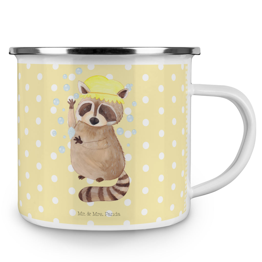 Camping Emaille Tasse Waschbär Campingtasse, Trinkbecher, Metalltasse, Outdoor Tasse, Emaille Trinkbecher, Blechtasse Outdoor, Emaille Campingbecher, Edelstahl Trinkbecher, Metalltasse für Camping, Kaffee Blechtasse, Camping Tasse Metall, Tiermotive, Gute Laune, lustige Sprüche, Tiere, Waschbär, Tagträumen, Plan, Fröhlich, waschen, Seifenblasen