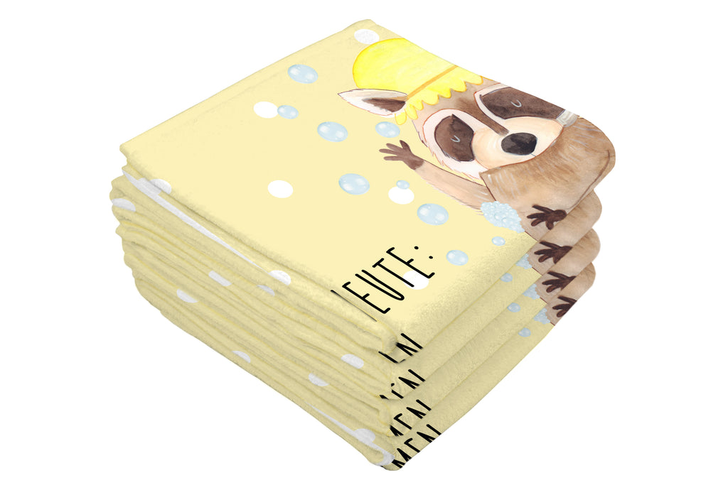 Gäste Handtuch Waschbär Gästetuch, Reisehandtuch, Sport Handtuch, Frottier, Kinder Handtuch, Tiermotive, Gute Laune, lustige Sprüche, Tiere, Waschbär, Tagträumen, Plan, Fröhlich, waschen, Seifenblasen