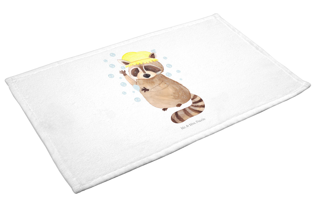 Gäste Handtuch Waschbär Gästetuch, Reisehandtuch, Sport Handtuch, Frottier, Kinder Handtuch, Tiermotive, Gute Laune, lustige Sprüche, Tiere, Waschbär, Tagträumen, Plan, Fröhlich, waschen, Seifenblasen
