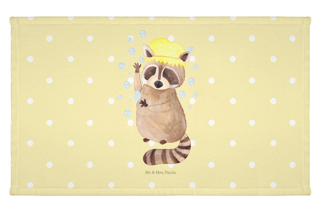 Gäste Handtuch Waschbär Gästetuch, Reisehandtuch, Sport Handtuch, Frottier, Kinder Handtuch, Tiermotive, Gute Laune, lustige Sprüche, Tiere, Waschbär, Tagträumen, Plan, Fröhlich, waschen, Seifenblasen
