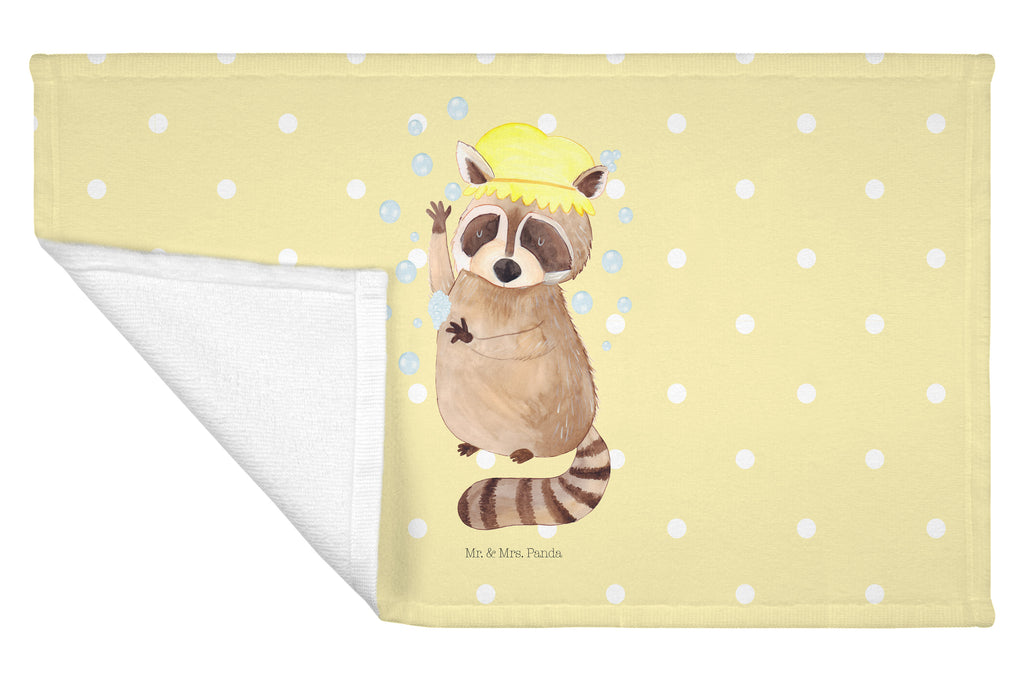 Gäste Handtuch Waschbär Gästetuch, Reisehandtuch, Sport Handtuch, Frottier, Kinder Handtuch, Tiermotive, Gute Laune, lustige Sprüche, Tiere, Waschbär, Tagträumen, Plan, Fröhlich, waschen, Seifenblasen